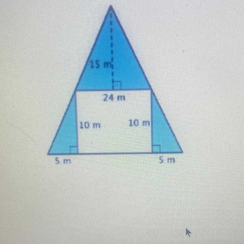Determine The Area Of The Shaded Region.15 M24 M10 M10 M5 M5 M