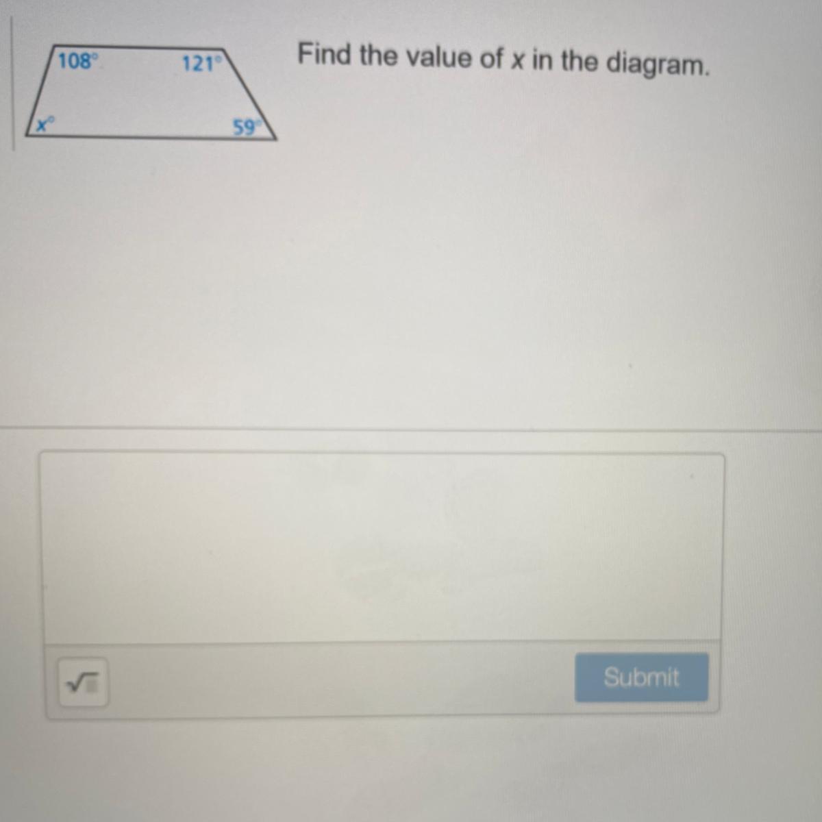 Find The Value Of X In The Diagram.Pls Help 