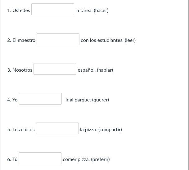 (20pts And Brainly) Appropriate Present Tense Form Of The Verb In Parentheses. Circle The Letter Of The