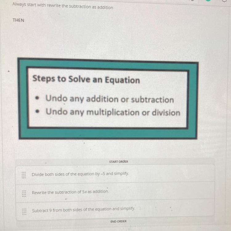 Can You Please Help Me PleaseRearrange The Steps Below In The Order You Would Complete Them To Slice