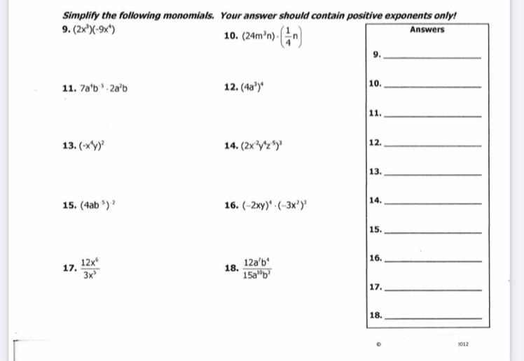 ANYONE PLEASE HELP ME WITH MY MATH HOMEWORK I REALLY NEED THE ANSWER RIGHT NOW BECAUSE I HAVE TO PASS