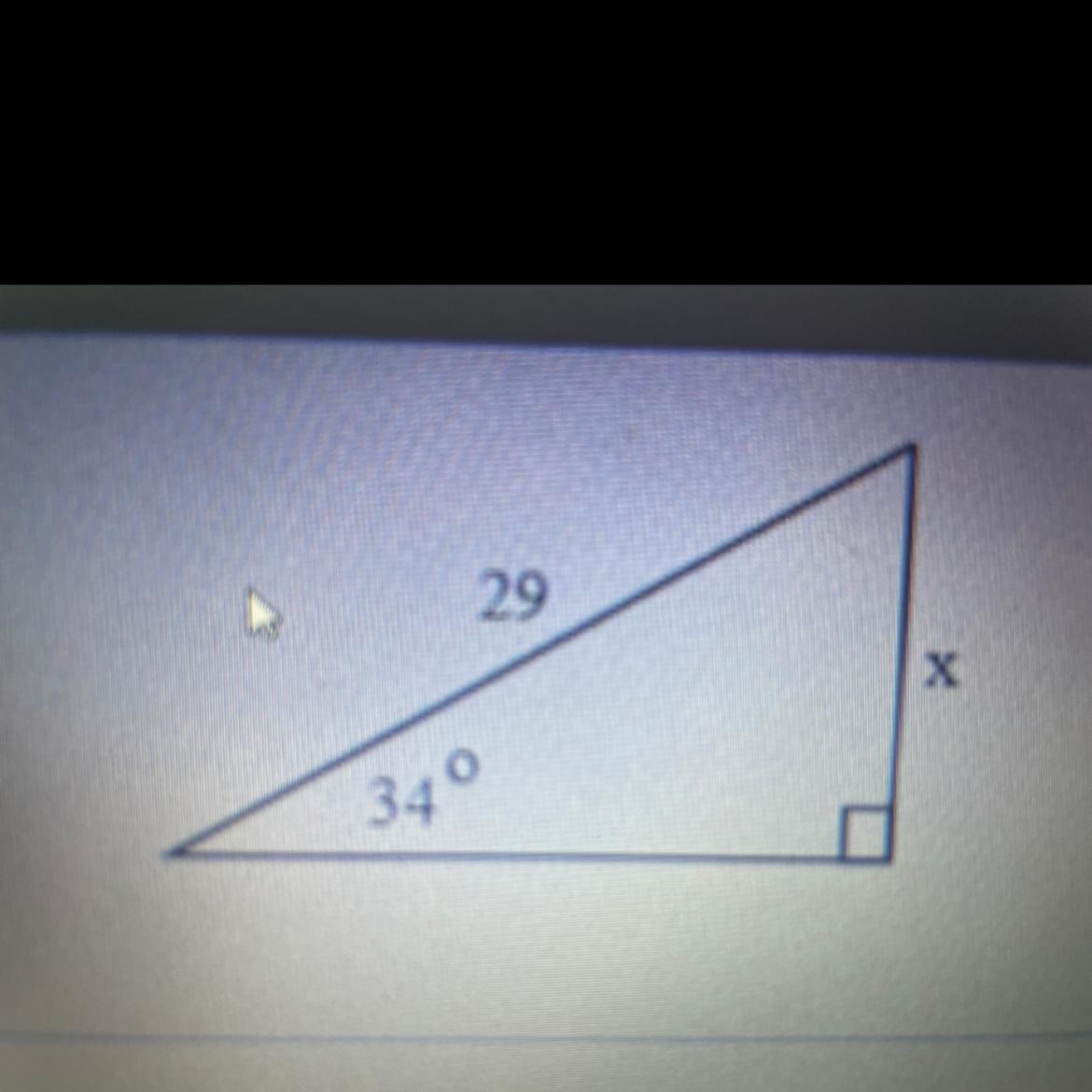 Find Value Of X. Math 80 I Know Its Something To Do With Sine Right?