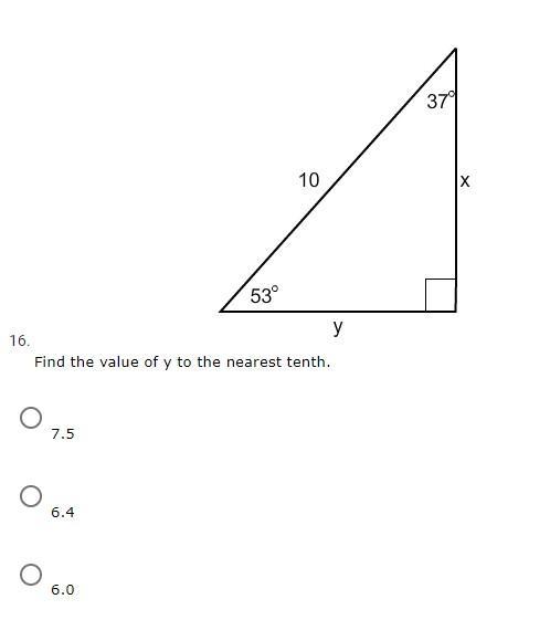 Find The Value Of Y To The Nearest Tenth.