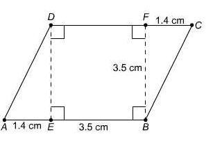What Is The Area Of This Parallelogram?4.9 Cm12.25 Cm17.15 Cm24.01 CmPLS HELP!! I WILL GIVE BRAINLYIST