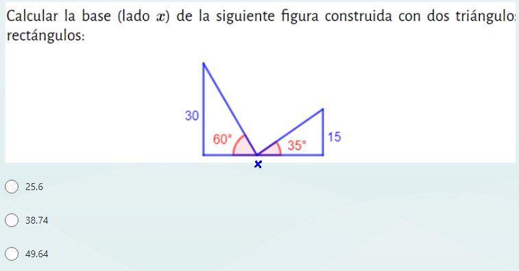 Help Whit This Dawg I Can Hive 20 Points! Traduction: Calculate The Base (x) Of The Following Figure