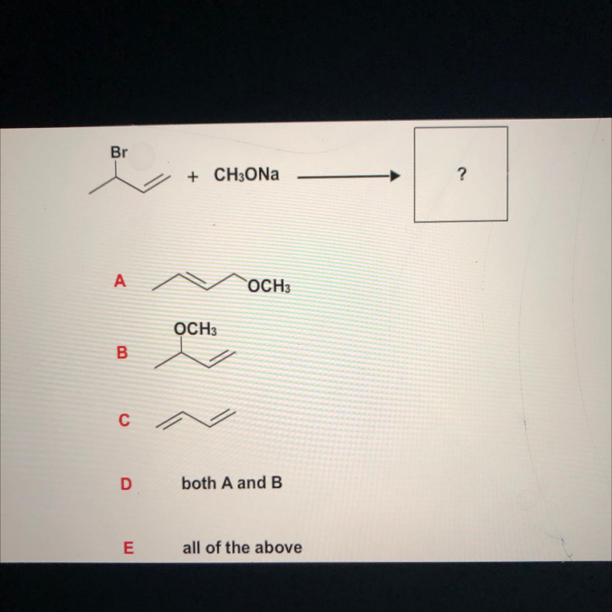 Which Is The Product Of That Reaction 