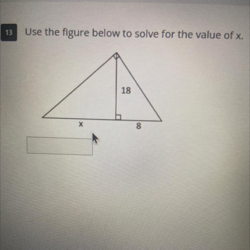 Use The Figure Below To Solve For The Value Of X.