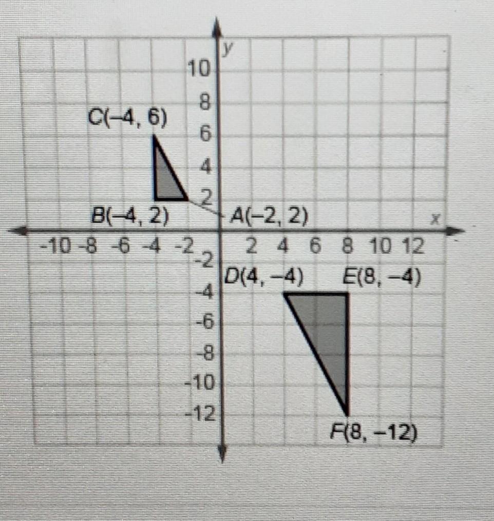 ABC=DEF. What Sequence Of Transformations Will Move ABC Into DEF?