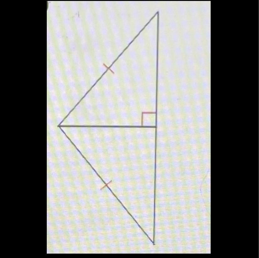 PLEASE HELP, MARKING BRAINLIEST!!!!These Triangles Are Congruent By _____. A. AASB. SASC. HLD. Not Enough