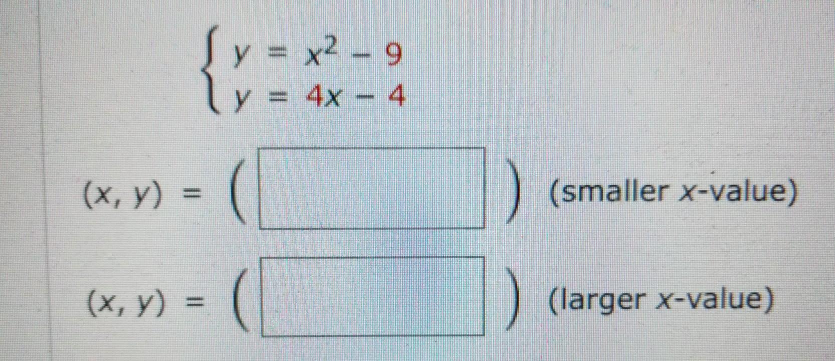NO LINKS!! Use The Method Of Substitution To Solve The System. (If There's No Solution, Enter No Solution).