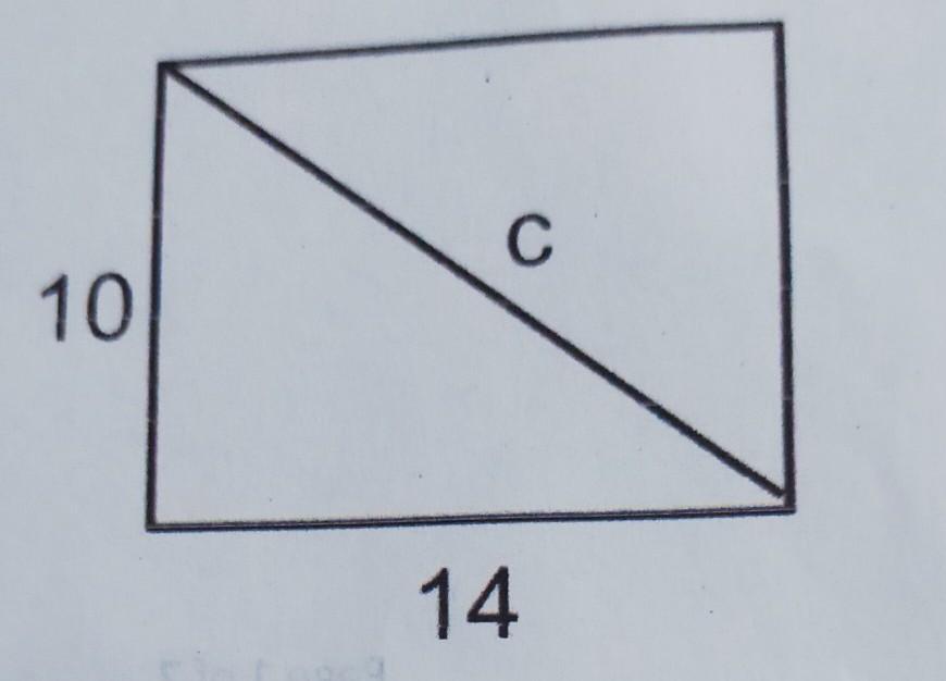 Use The Pythagorean Theorem To Find The Value Of C.