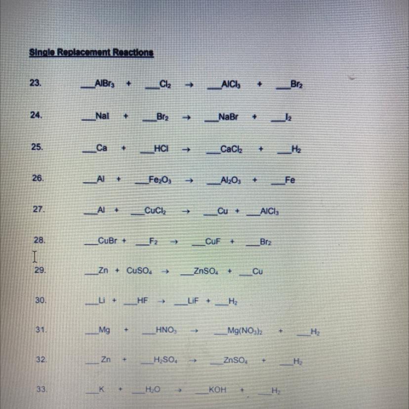 I Need Help With This My Chemistry Teacher Is Not Good At Teaching Nodes Anybody Know How To Balance