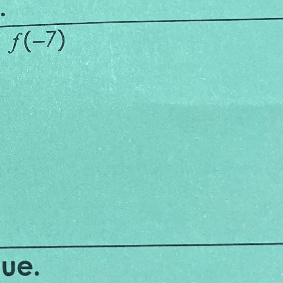 If F (x) = -3x - 2, Find Each Value 