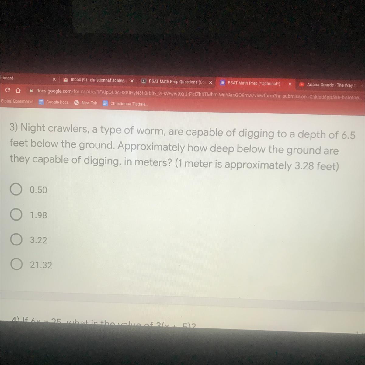 Approximately How Deep Below The Ground Are They Capable Of Digging In Meters?