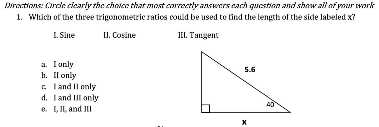 Trigonometry Question (In Image)