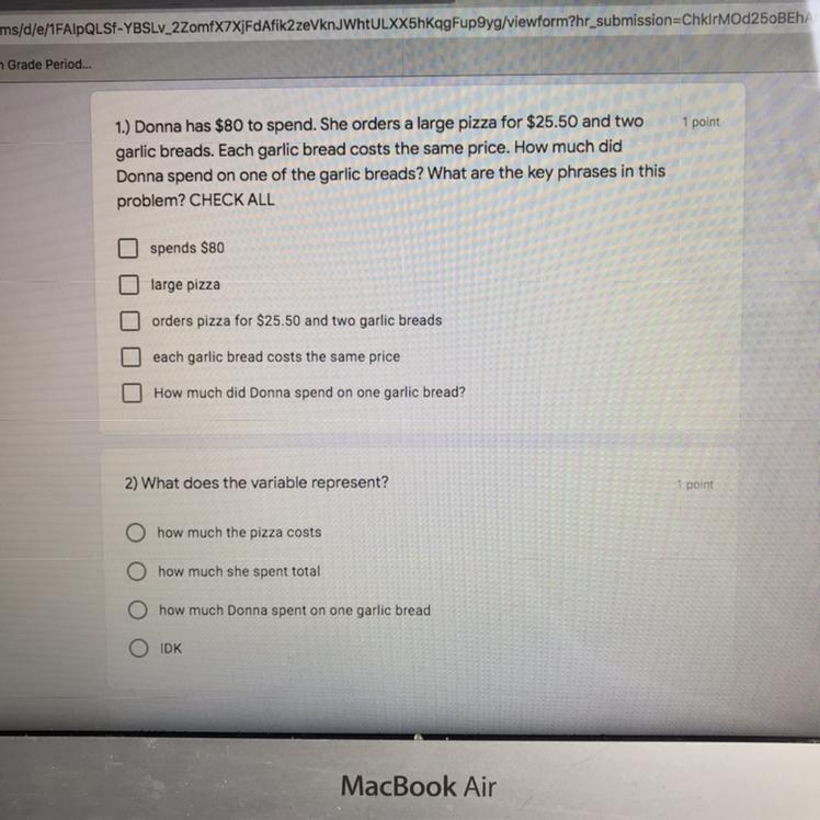 PLEASE ANSWER BOTH THANK U (if You Can, Look At My Other Questions And Answer The Other One. That Would