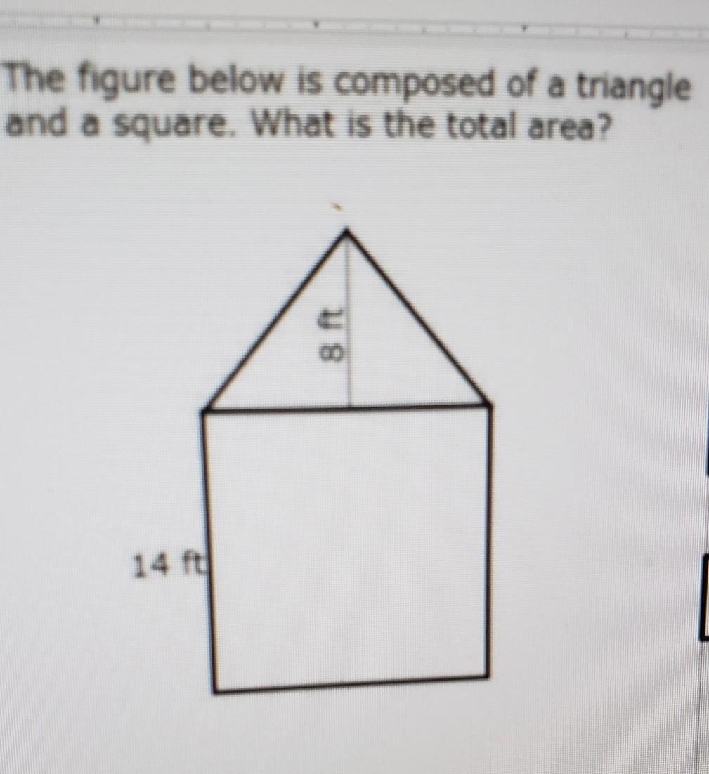 Answer Choices:454ft Square Inches, 252ft Square Inches, 156ft Square Inches 