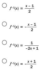 Find 1 For The Function (x) = 2x + 1.