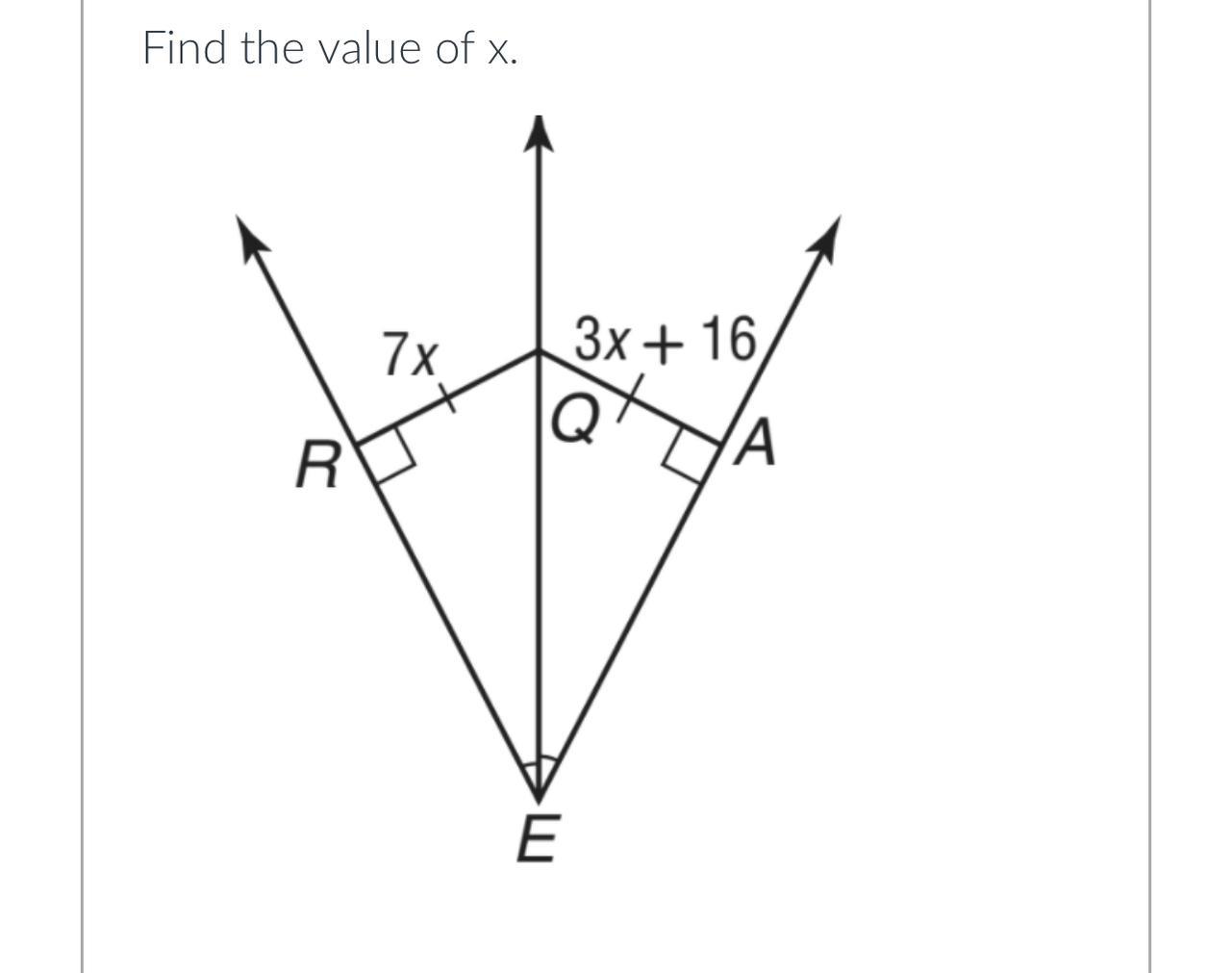 Find The Value Of X In This Equation 