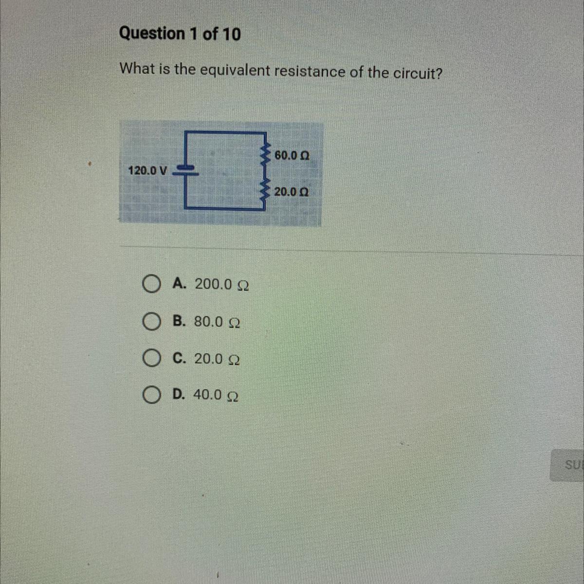 What Is The Equivalent Resistance Of The Circuit?