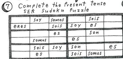 Does Anyone Know How To Play Sudoku? It Is For My Assignment. But Instead Of Using Numbers, It Uses Spanish