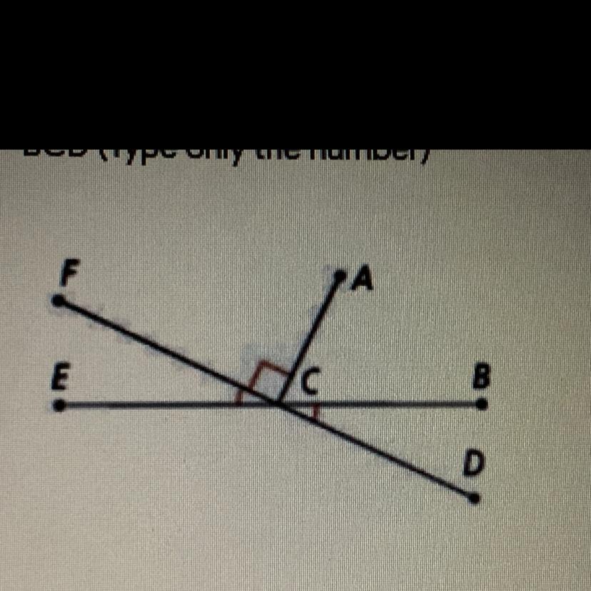 If The Measure Of Angle ACB Is 65 Degrees, Find The Measure Of Angle BCD