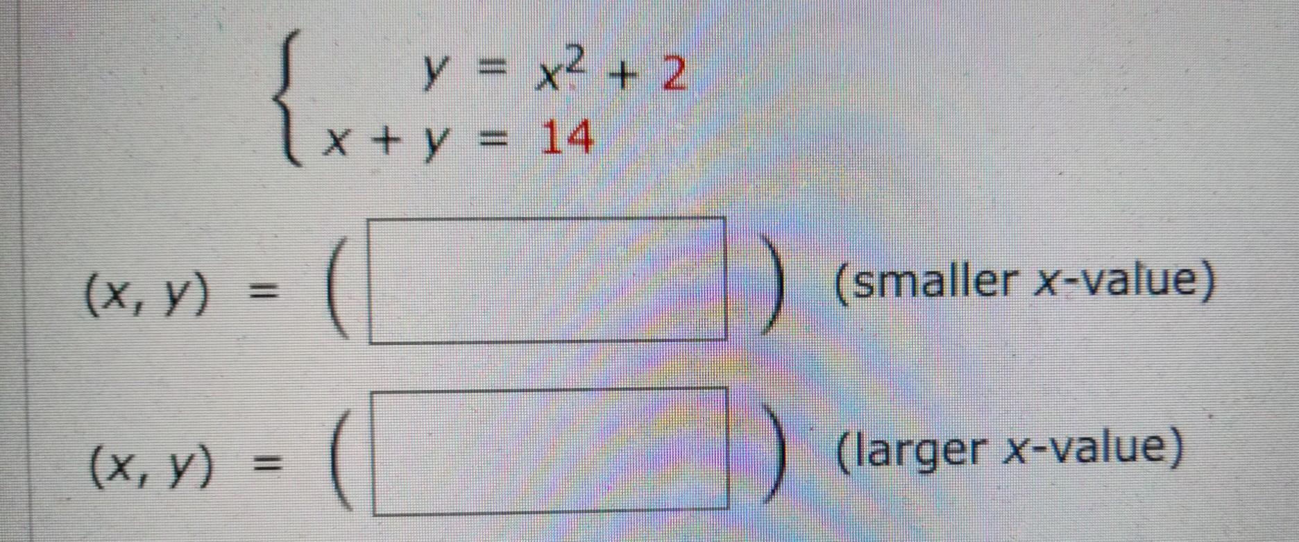 NO LINKS!! Use The Method Of To Solve The System. (if There's No Solution, Enter No Solution). Part 2z