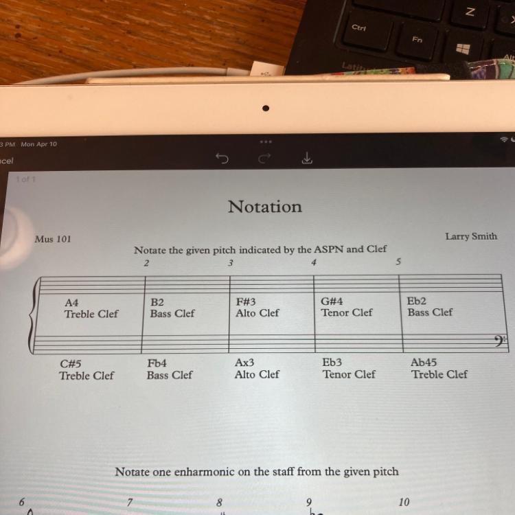 Music Homework Help! Please Help Me Asap! I Need Help With The First Problem