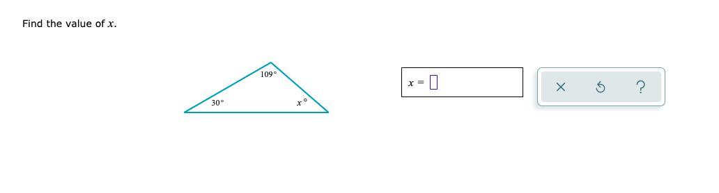 FIND THE VALUE OF X MATH