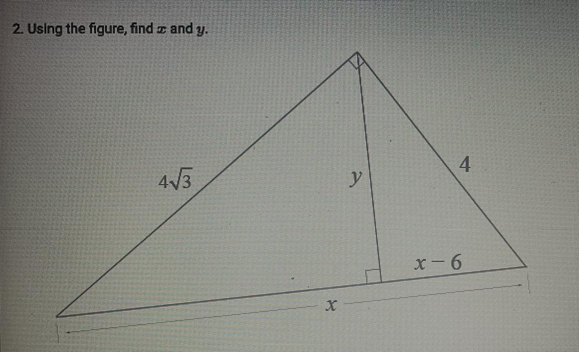 Hey There, I Believe I Missed The Lesson On How To Solve For X And Y From This Photo. Any Help And Guidance