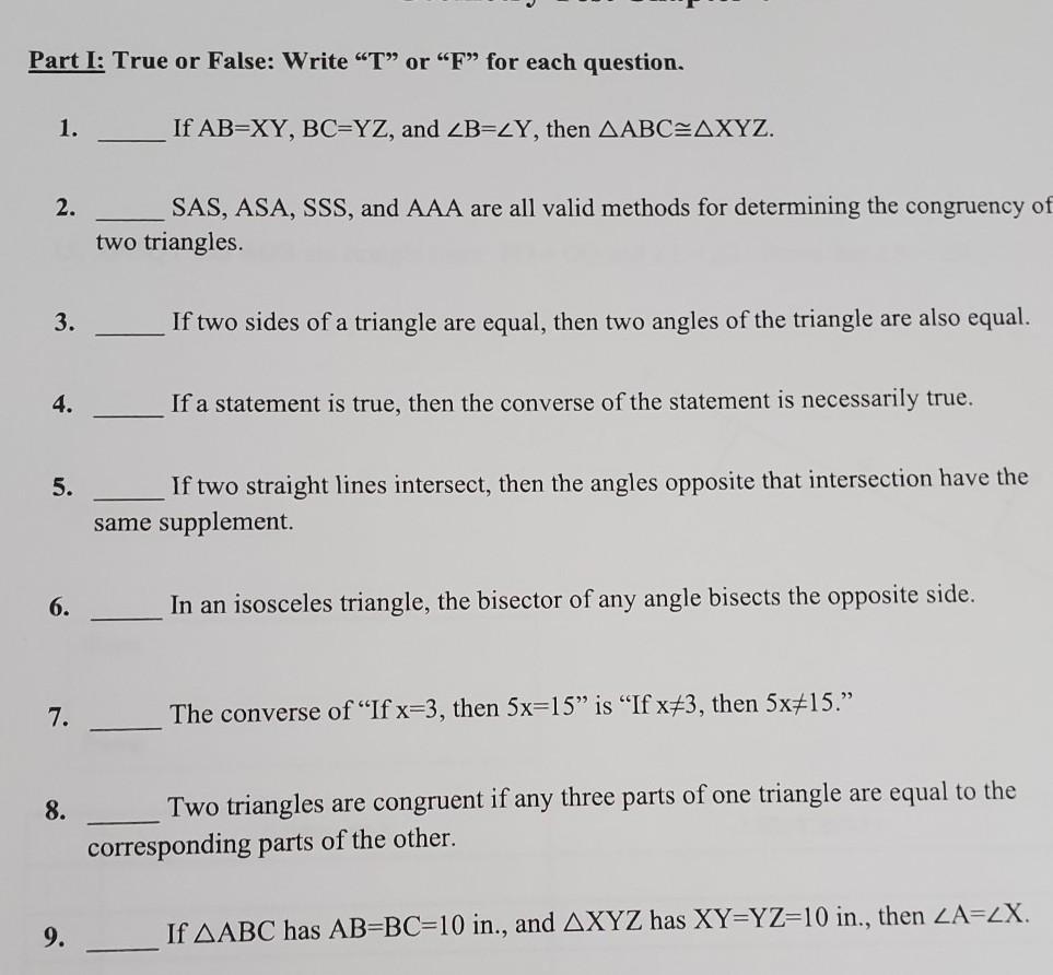 My Question Is #9 But I Am Confused If It Is True Or False