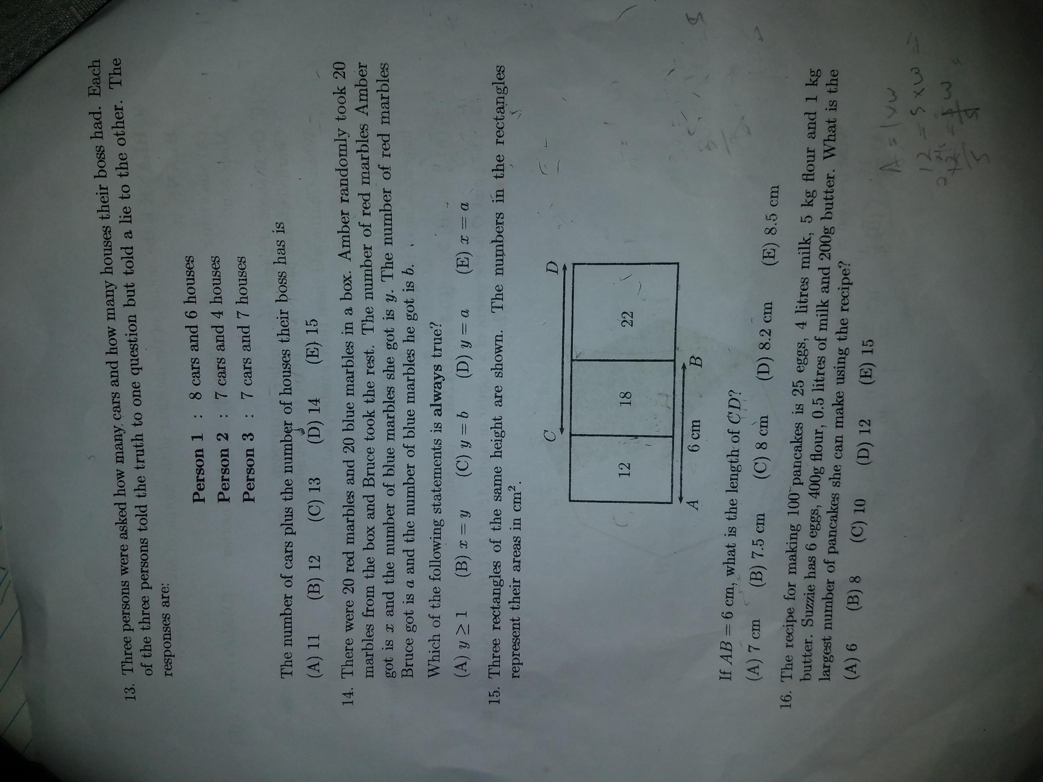 Can You Please Help Me From Number 13 To 16?