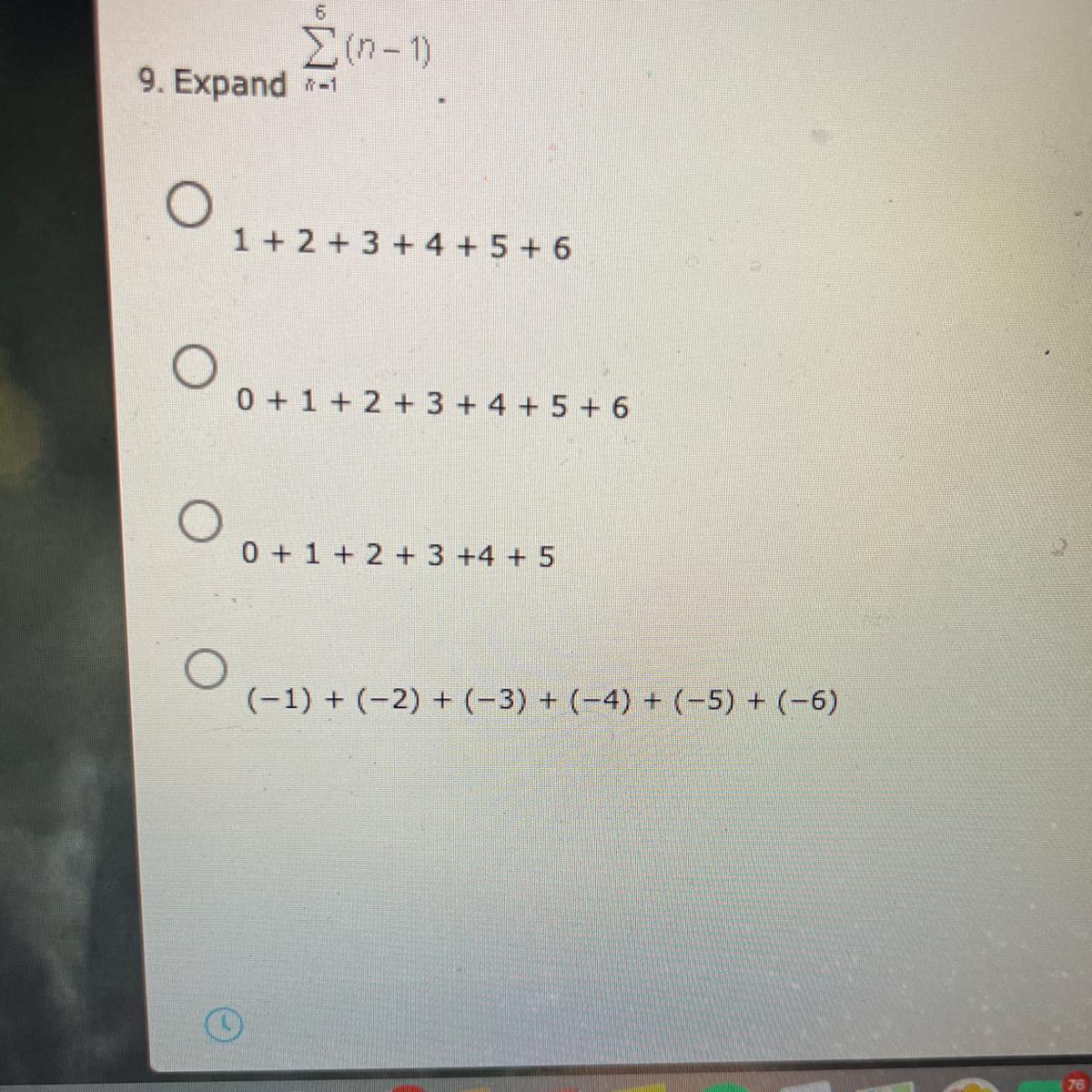 (n-1)9. Expand11-11 + 2 + 3 + 4 + 5 + 60 + 1 + 2 + 3 + 4 + 5 + 60 + 1 + 2 + 3 +4 + 5AB(-1) + (-2) + (-3)