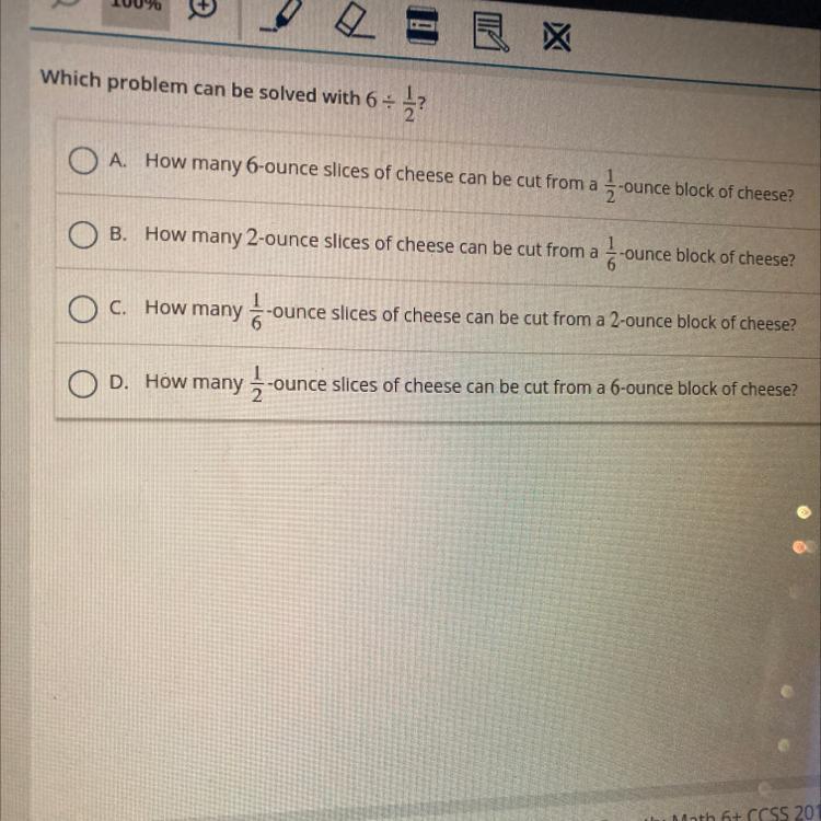 Which Problem Can Be Solved With 6divided 1/2