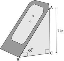 The Picture Below Shows A Right-triangle-shaped Charging Stand For A Gaming System:The Side Face Of A