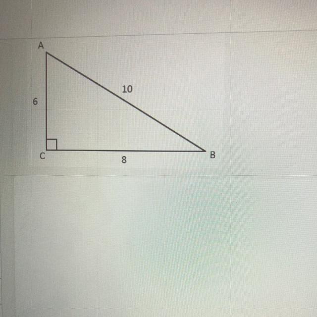 6108B7What Is The Length Of The Hypotenuse?821 PointWhat Is The Length Of The Side Opposite ZA?Type Your