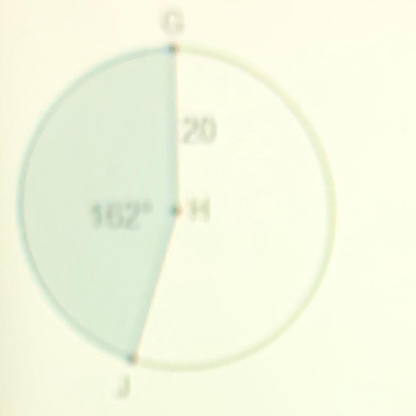 What Is The Area Of The Shaded Sector Of The Circle?O 201 Units?O 40tt Units?O 180 Units?O 400 Units?