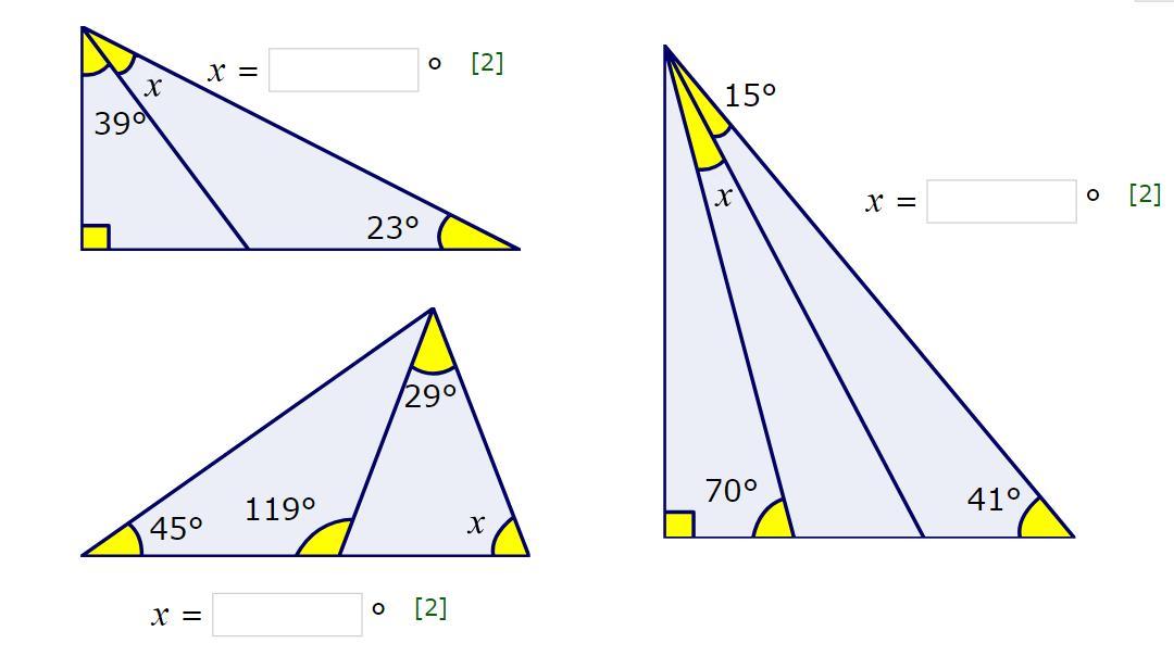 What Are The Angles X?