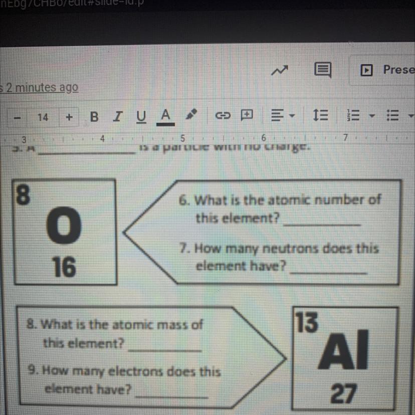 6. What Is The Atomic Number Of The Element? 7. How Many Neutrons Does This Element Have? 8. What Is