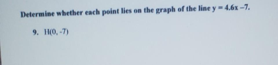HELP!! Please Explain How You Got The Answer Too.Determine Whether Cach Point Lies On The Graph Of The