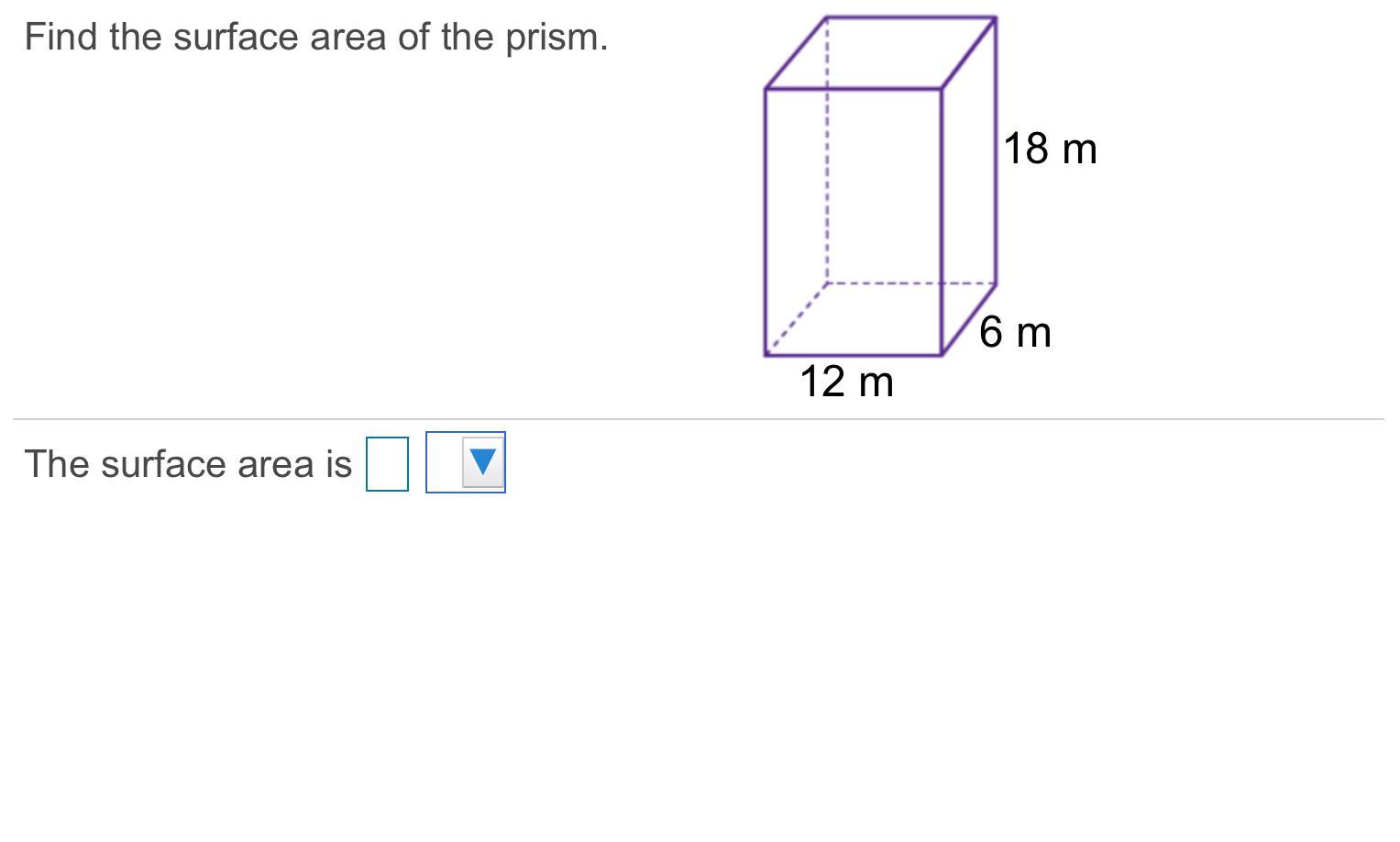 Find The Surface Area Of The Prism.