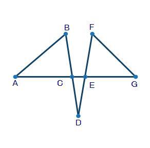 In The Figure Below, ABC DEC And GFE DCE. Point C Is The Point Of Intersection Between Segment AG And