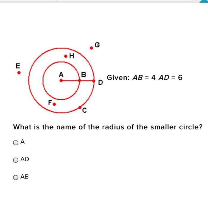 What Is The Name Of The Radius Of The Smaller Circle?