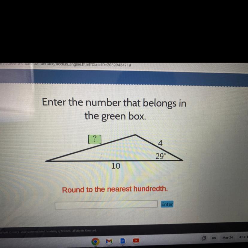 Enter The Number That Belongs In The Green Box 4 29 10