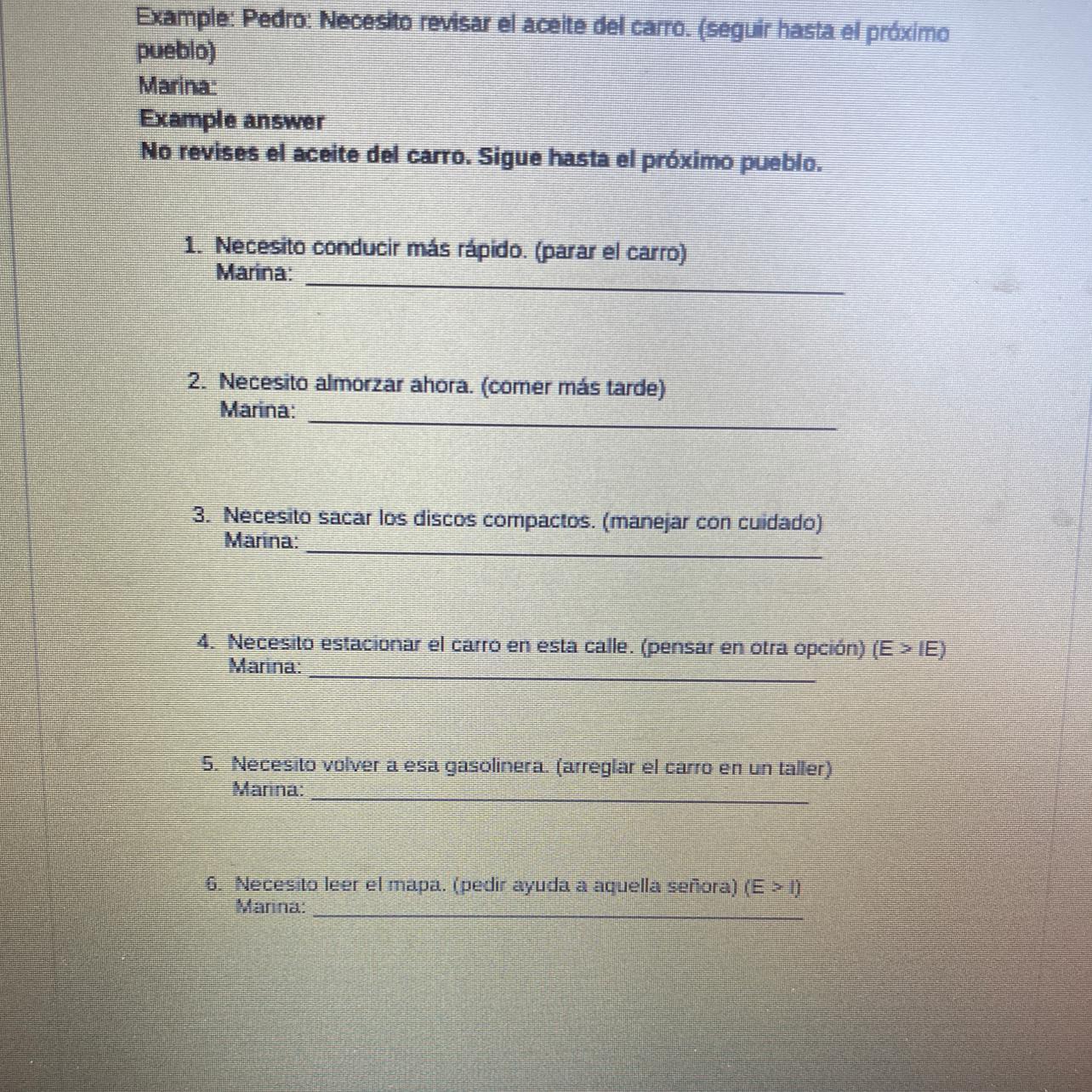 I Need Help With All Of These!!!!!