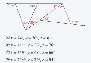 Almost Done With These Questions &gt;:|5 Stars/brainliestWhat Are The Values Of X, Y, And Z?