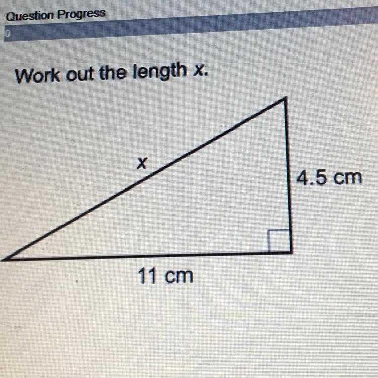 Work Out The Length X.4.5 Cm11 Cm