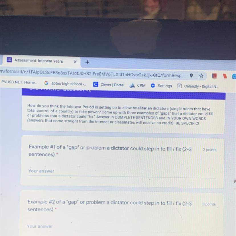 Example #1 Of A "gap" Or Problem A Dictator Could Step In To Fill/fix (2-3sentences)*(for History)