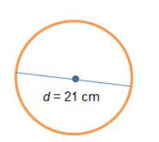 What Is The Circumference Of This Circle, In Centimeters? Use 22/7 For Pi.A. 33B. 66C. 207.4D. 346.5