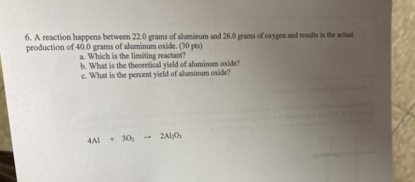 I Really Need Help On This Problem For Chemistry, Please Help!